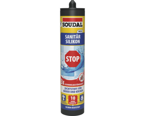 Soudal Sanitär Silikon Dichtstoff für Bäder und Küchen