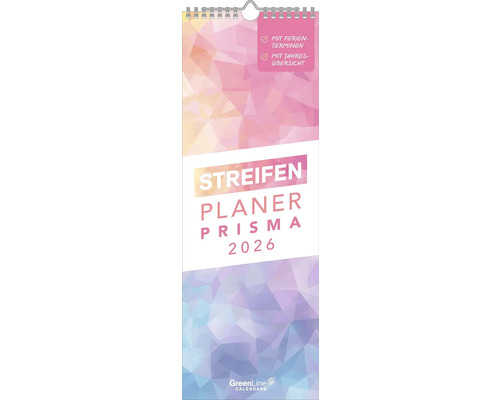 Streifen Planer Prisma 2026 Wandkalender