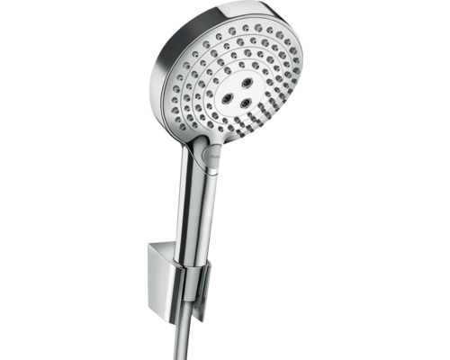 Handbrause Set hansgrohe Raindance Select S 120 3jet PowderRain rund mit Brauseschlauch 160 cm chrom 27668000 Handbrause Set hansgrohe Raindance Select S 120 3jet PowderRain rund mit Brauseschlauch 160 cm chrom 27668000