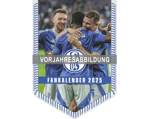 Schalke 04 Fan Kalender 2025 mit Fußballmotiven