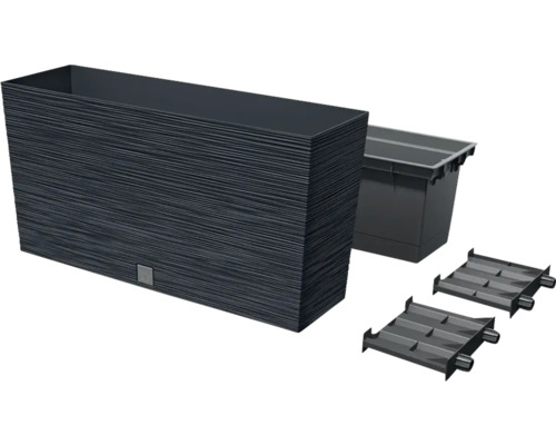 Rechteckiger Pflanzkasten mit Einsatz und Bewässerung