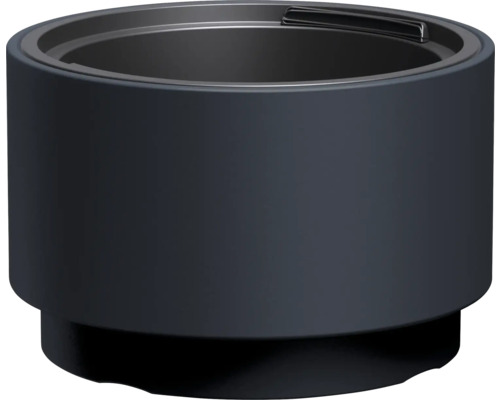 Blumentopf Heos Kunststoff Ø 46,8 cm H 29,5 cm anthrazit Runder Pflanzkübel