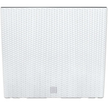 Quadratischer Pflanzkasten aus Rattan