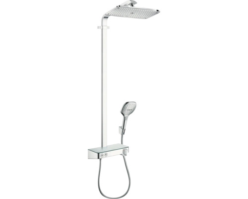 Duschsäule inkl. Thermostat hansgrohe Raindance E 360 1jet chrom glänzend 27288000 Duschpaneel mit Kopf- und Handbrause