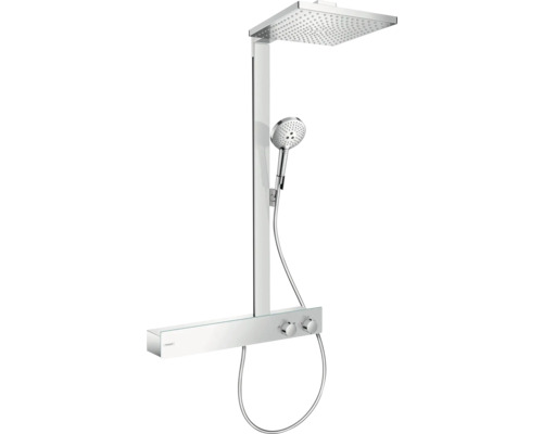 Duschsäule inkl. Thermostat hansgrohe Raindance E 300 1jet EcoSmart chrom glänzend 27363000