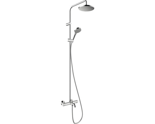Duschsäule inkl. Badewannenthermostat hansgrohe Vernis Blend 200 1jet EcoSmart chrom glänzend 26079000 Duschsäule inkl. Badewannenthermostat hansgrohe Vernis Blend 200 1jet EcoSmart chrom glänzend 26079000