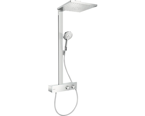 Duschsäule inkl. Thermostat hansgrohe Raindance E 300 1jet EcoSmart chrom glänzend 27362000