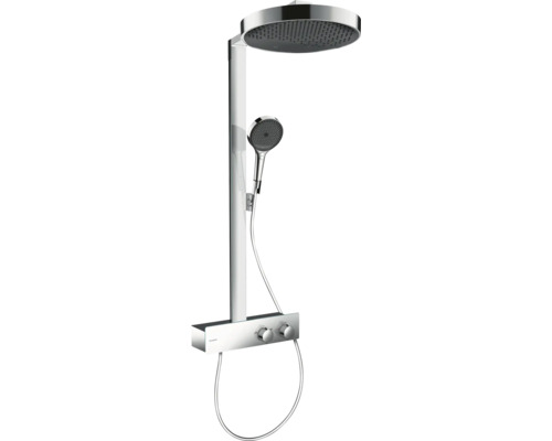 Duschsäule inkl. Thermostat hansgrohe Rainfinity 360 1jet chrom glänzend 26853000 Duschsystem mit Kopfbrause und Handbrause