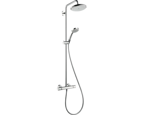Duschsäule inkl. Thermostat hansgrohe Croma 220 1jet EcoSmart chrom glänzend 27188000 Duschsäule inkl. Thermostat hansgrohe Croma 220 1jet EcoSmart chrom glänzend 27188000