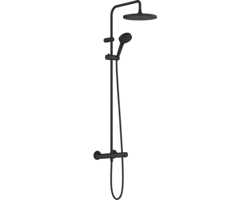 Duschsäule inkl. Thermostat hansgrohe Vernis Blend 240 1jet EcoSmart schwarz matt 26428670 Duschsäule inkl. Thermostat hansgrohe Vernis Blend 240 1jet EcoSmart schwarz matt 26428670