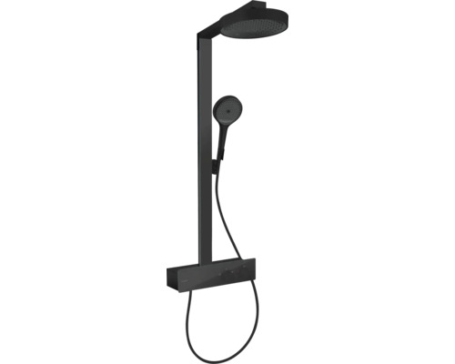 Duschsäule inkl. Thermostat hansgrohe Rainfinity 250 1jet EcoSmart schwarz matt 28742670