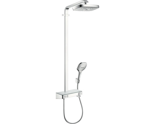 Duschsäule inkl. Thermostat hansgrohe Raindance Select E 300 2jet chrom glänzend 27126000