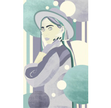 Illustration einer Person mit Hut