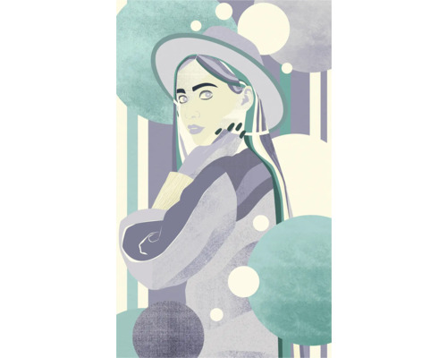 Illustration einer Person mit Hut