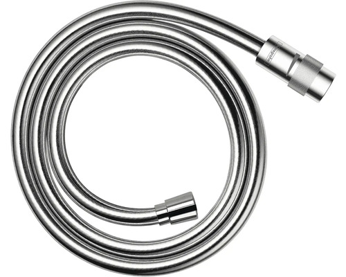 hansgrohe Brauseschlauch Isiflex Kunststoff 160 cm x 1/2 Zoll chrom 28248000 Brauseschlauch aus Metall mit Anschlüssen