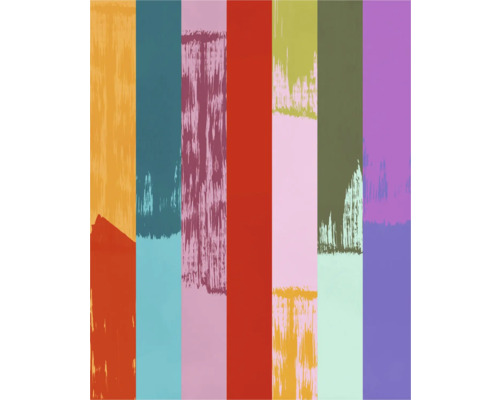 Fototapete Vlies FLX4-059 Fehlfarben 4-tlg. 250 x 200 cm Verschiedene Farbmuster in Streifen