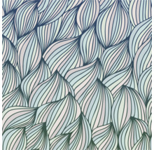 Abstraktes Blattmuster Tapetendesign