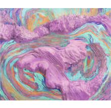 Abstraktes Design mit wirbelnden Linien und Texturen