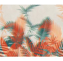 Dekorative Tapete mit Blättern