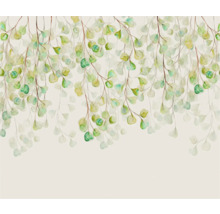 Dekorative Tapete mit Eukalyptusblättern