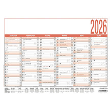 Wandkalender 2026 mit Monatsübersicht