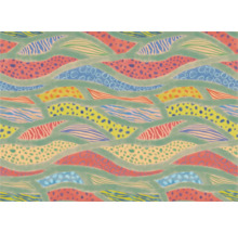 Illustration eines wellenförmigen Musters mit verschiedenen Texturen