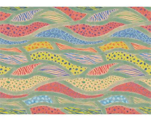 Illustration eines wellenförmigen Musters mit verschiedenen Texturen