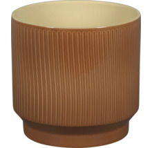 Blumentopf aus Keramik mit gerippter Oberfläche