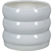 Blumentopf aus Keramik mit gerippter Struktur