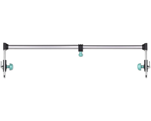 Duschvorhangstange aus Aluminium mit Befestigungselementen