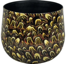 Dekorative Blumenvase mit Federmuster