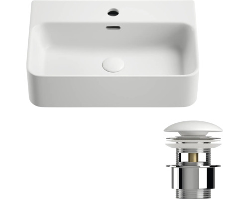 Waschtisch und Ablaufgarnitur