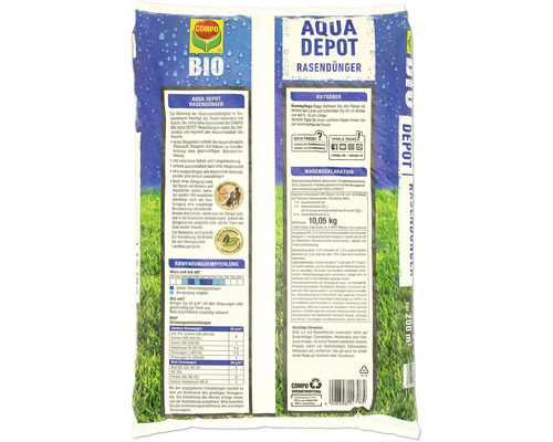 COMPO Bio Aqua Depot Rasendünger Packung