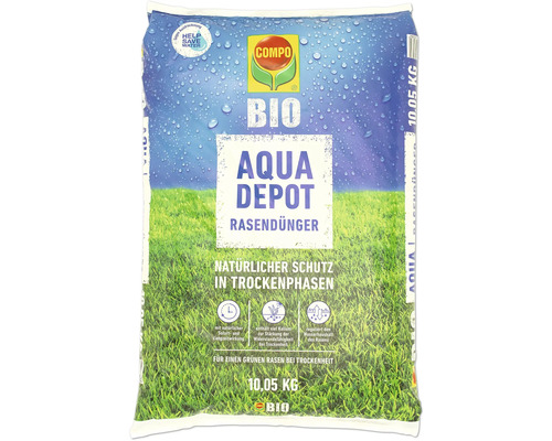 Packung Compo Bio Aqua Depot Rasendünger, 10,05 Kilogramm