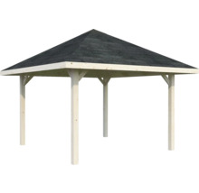 Holzpavillon mit Bitumendach