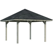 Holzpavillon mit Bitumendach für den Garten