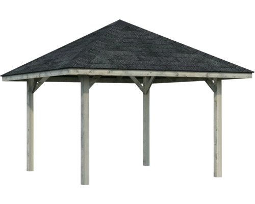 Holzpavillon mit Bitumendach für den Garten