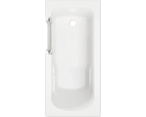 Weiße Badewanne mit Wannentür