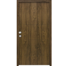 Holztür mit Beschlägen