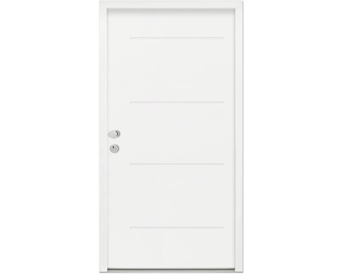 Splendoor Wohnungseingangstür L1 Stahl 950x2000 mm RAL 9016 verkehrsweiß DIN Links (nach innen öffnend) RC 2 inkl. Beschlagset und Profilzylinder mit 3 Schlüssel,Montageschrauben Splendoor Wohnungseingangstür L1 Stahl 950x2000 mm RAL 9016 verkehrsweiß DIN Links (nach innen öffnend) RC 2 inkl. Beschlagset und Profilzylinder mit 3 Schlüssel,Montageschrauben