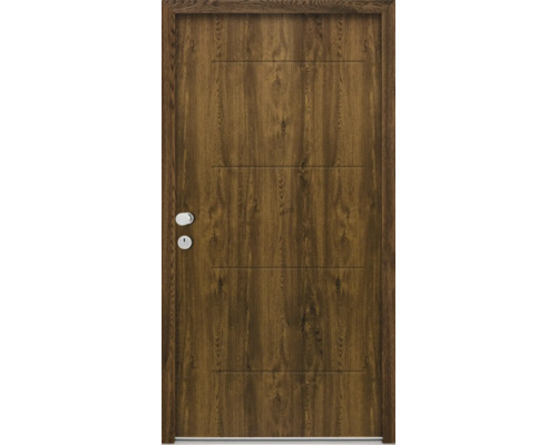 Splendoor Wohnungseingangstür L1 Stahl 950x2000 mm Nussbaum DIN Links (nach innen öffnend) RC 2 inkl. Beschlagset und Profilzylinder mit 3 Schlüssel,Montageschrauben Splendoor Wohnungseingangstür L1 Stahl 950x2000 mm Nussbaum DIN Links (nach innen öffnend) RC 2 inkl. Beschlagset und Profilzylinder mit 3 Schlüssel,Montageschrauben
