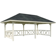 Holzpavillon mit Dach
