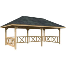 Holzpavillon mit Dach