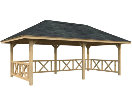 Holzpavillon mit Dach