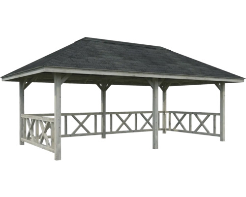 Holzpavillon mit Dach