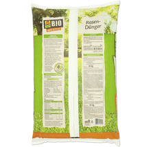 Verpackung Compo Bio Rasendünger mit 20 Kilogramm Inhalt