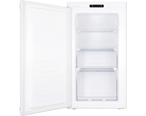 Geöffneter Gefrierschrank mit Schubladen