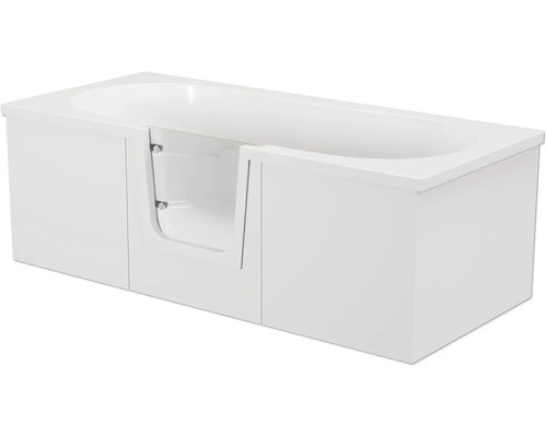 Begehbare Badewanne mit Tür