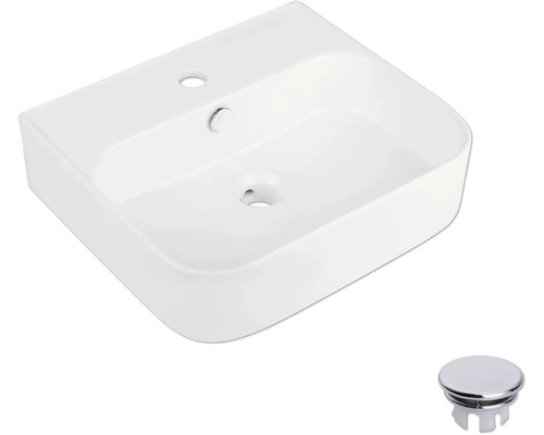 Keramik-Waschbecken mit Ablaufgarnitur