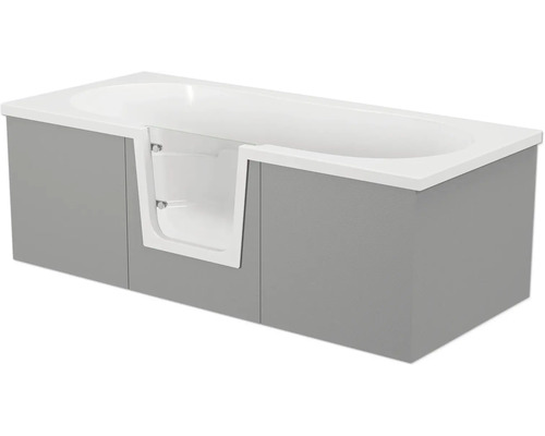 Badewanne mit Einstiegstür und Verkleidung